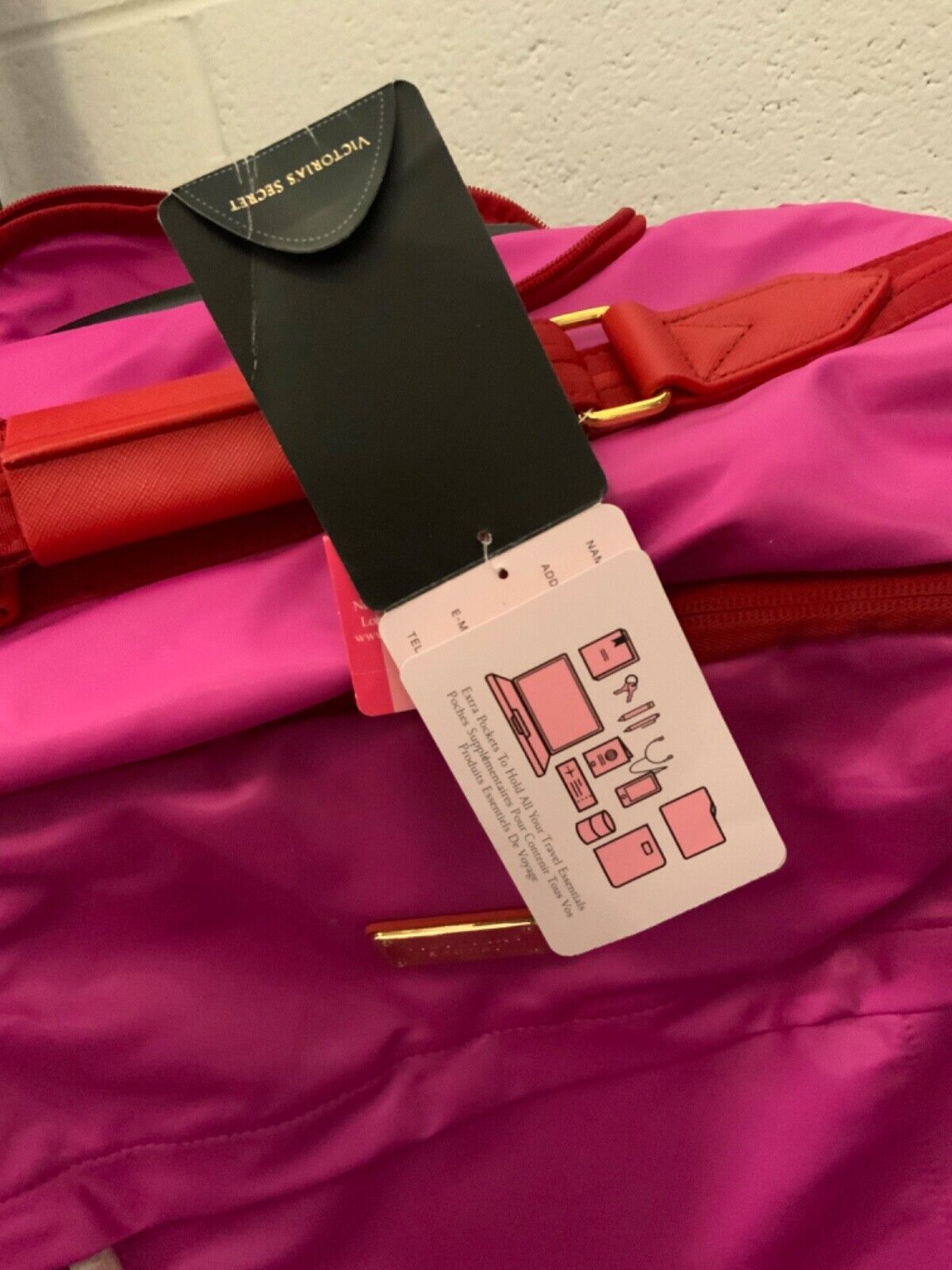 Pink Victoria's Secret Carry On Travel Luggage Bag