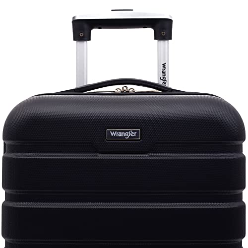 Wrangler 20" Spinner Carry-On Luggage, Black