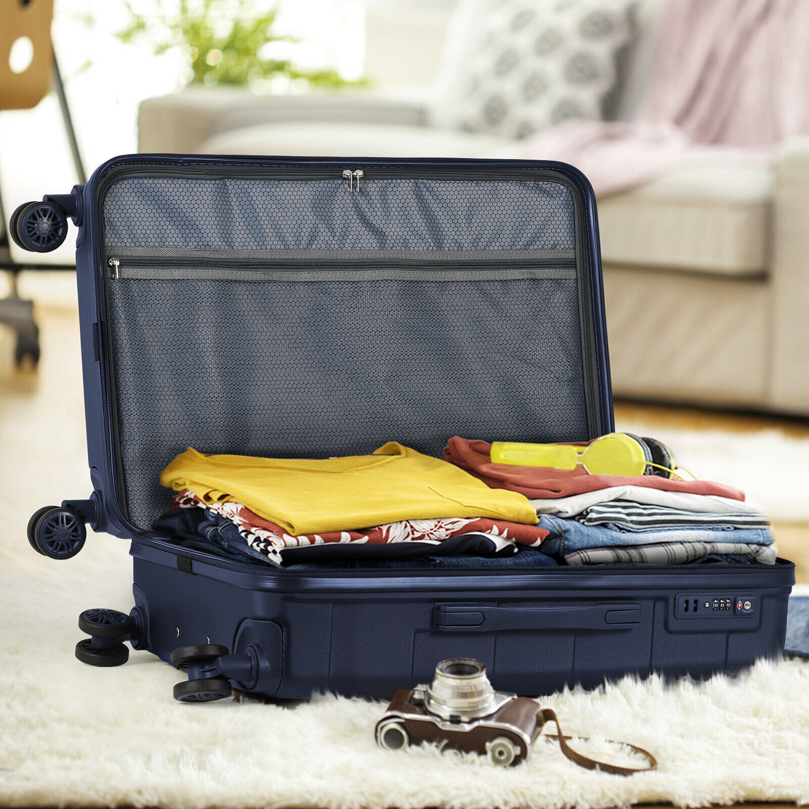 3 Piece Hardshell Spinner Suitcase Set