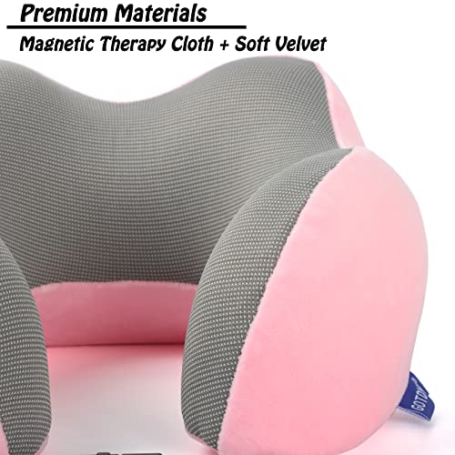 GOTDYA Memory Foam Travel Pillow - Pink