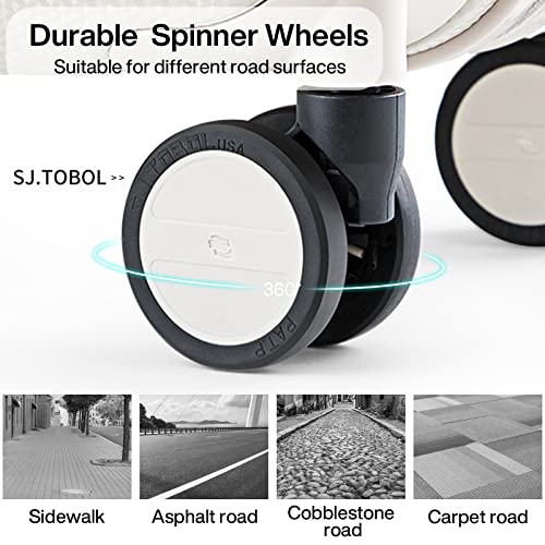 Hanke 24" Spinner Luggage Suitcase - Lightweight, TSA Lock