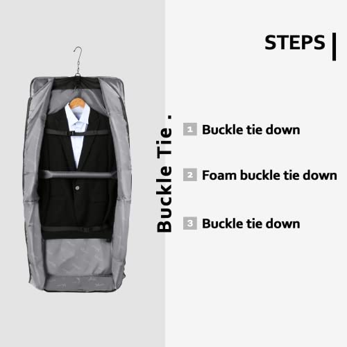 MATEIN Waterproof Hanging Suit Luggage Bag, Black
