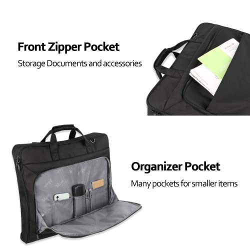 MATEIN Waterproof Hanging Suit Luggage Bag, Black