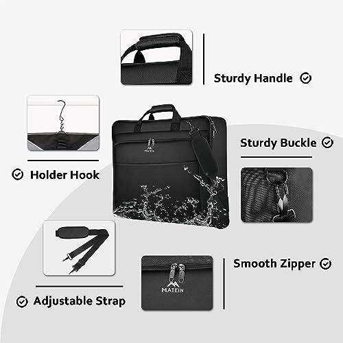 MATEIN Waterproof Hanging Suit Luggage Bag, Black