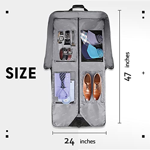 MATEIN Waterproof Hanging Suit Luggage Bag, Black