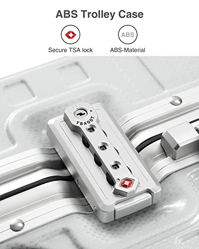 LUGGEX Lightweight Aluminum 28" Zipperless Luggage