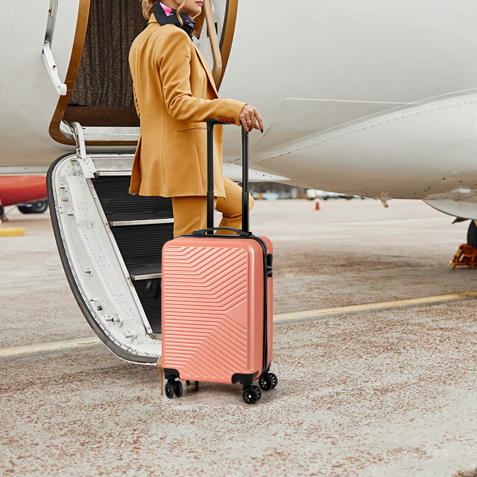 TSA Approved Carry On Hardside Suitcase with Spinner Wheels