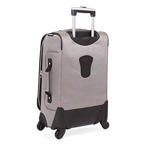 SwissGear Sion Softside Expandable Roller Luggage, Pewter, Carry-On 21-Inch
