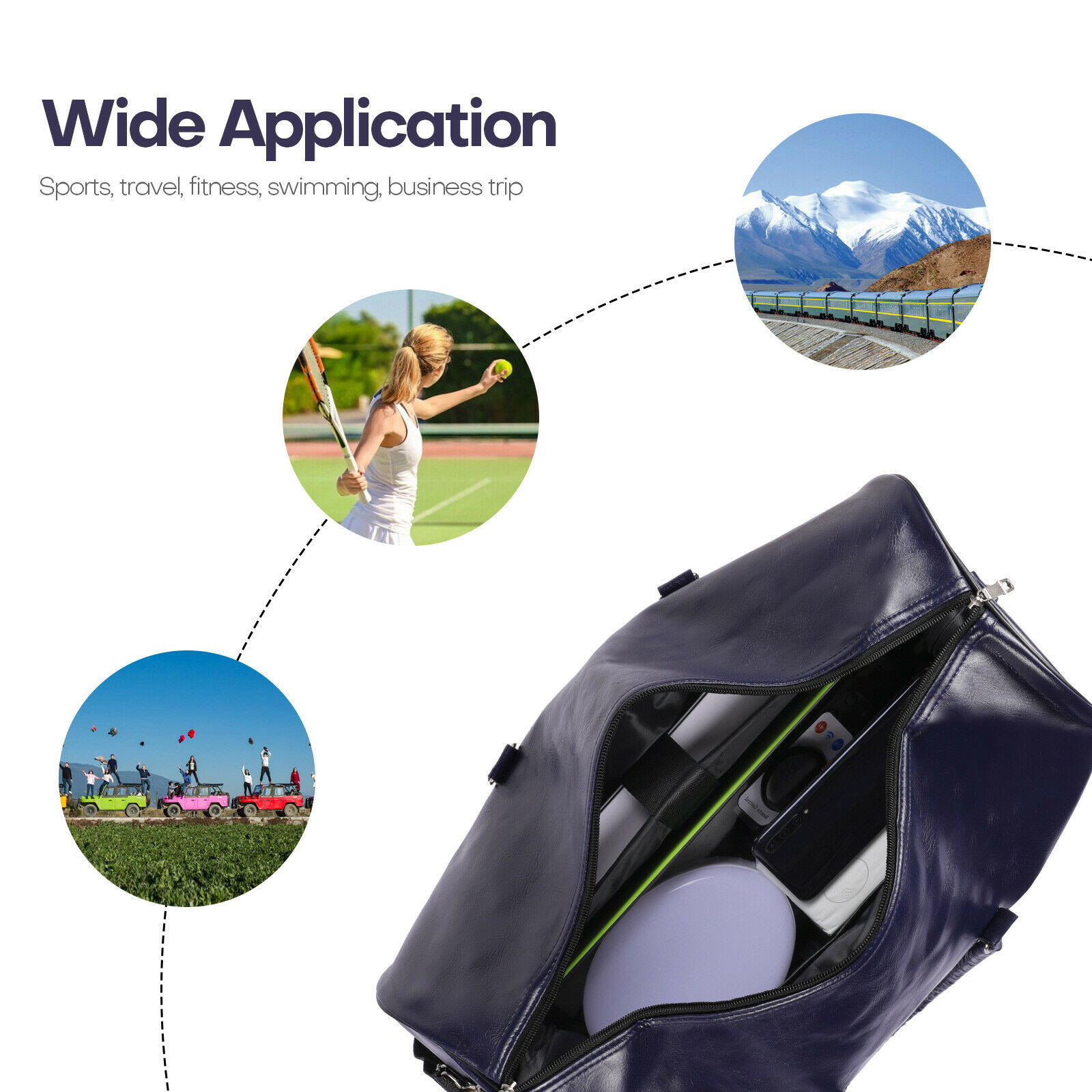 Waterproof Travel Duffel Bag - 40L