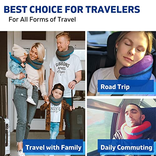 BCOZZY Travel Neck Pillow - Double Support in Any Position
