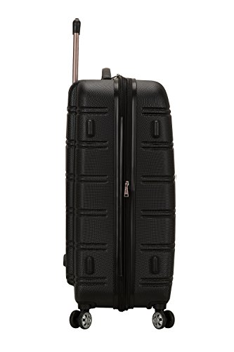 Rockland Melbourne Black Hardside Spinner Luggage, 28-Inch