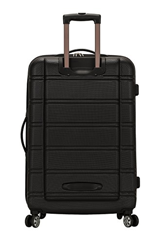 Rockland Melbourne Black Hardside Spinner Luggage, 28-Inch
