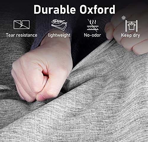 MISSLO 43" Heavy Duty Hanging Garment Bags for Travel Suit Bag for Men Waterproof Oxford Fabric Suit Cover for Traveling Monogrammed Closet Clothes Storage
