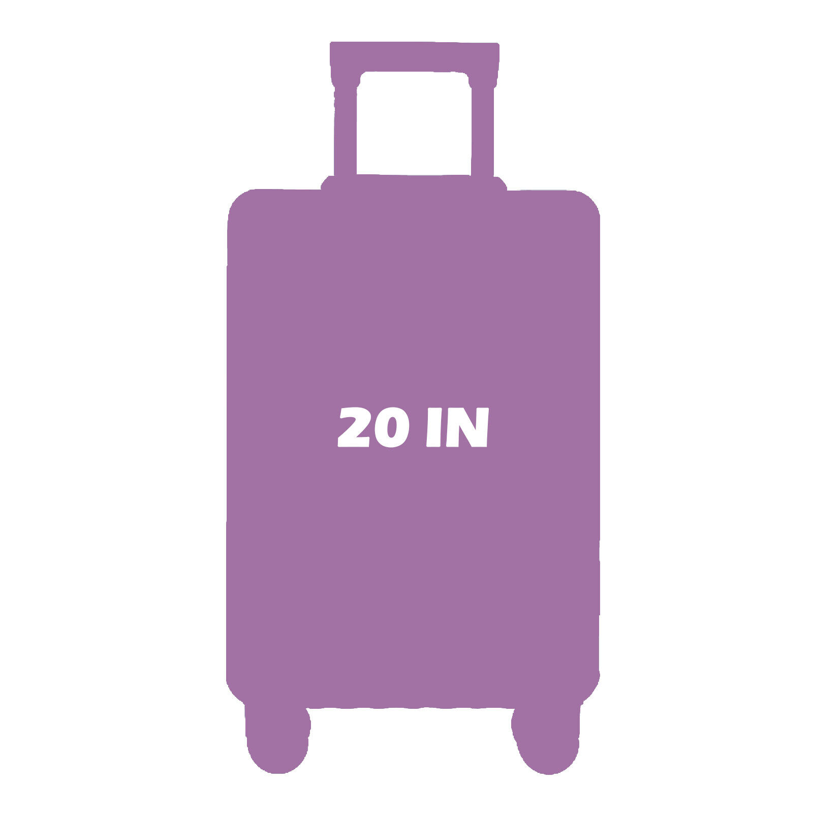 20" Checked Luggage ABS Hardshell Suitcase Travel Carry On w/TSA Lock Clearance