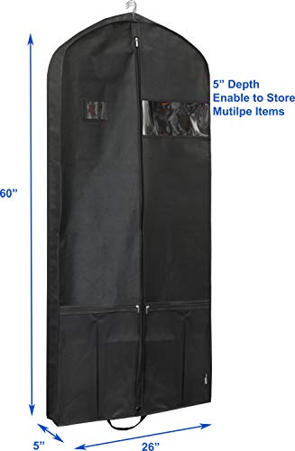 60-Inch Heavy Duty Garment Bag for Travel