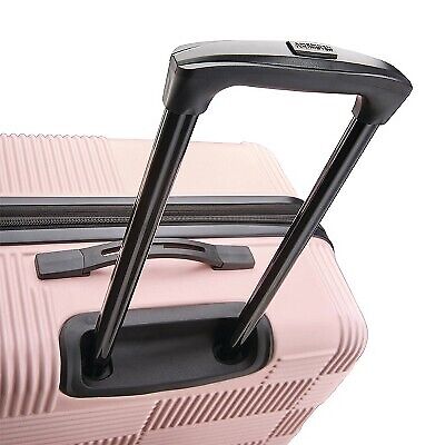 American Tourister 31" Hardside Checked Spinner Suitcase - Flamingo Pink