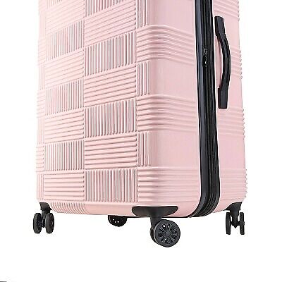 American Tourister 31" Hardside Checked Spinner Suitcase - Flamingo Pink