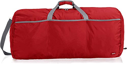 Amazon Basics Red Large Duffel Bag for Travel