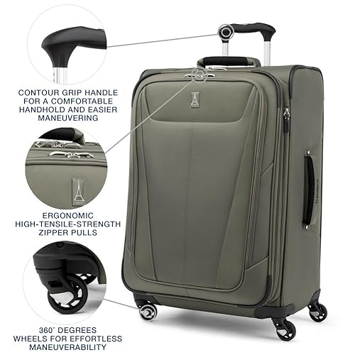 Travelpro 25-Inch Softside Expandable Luggage - Slate Green
