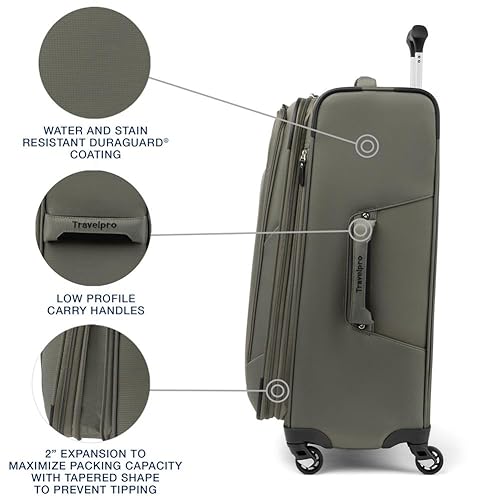 Travelpro 25-Inch Softside Expandable Luggage - Slate Green