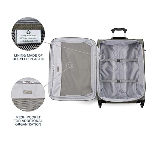 Travelpro 25-Inch Softside Expandable Luggage - Slate Green