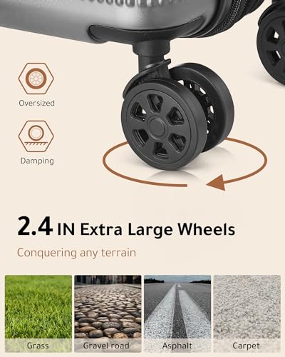 Polycarbonate 28" Spinner Luggage - Expandable & Lightweight