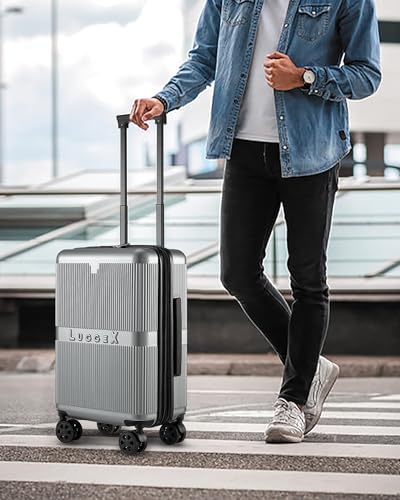 Polycarbonate 28" Spinner Luggage - Expandable & Lightweight