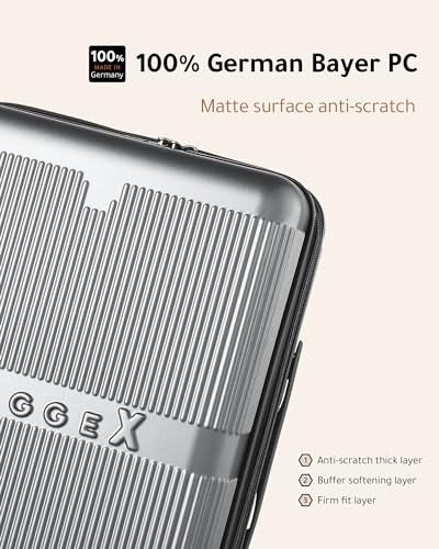 Polycarbonate 28" Spinner Luggage - Expandable & Lightweight