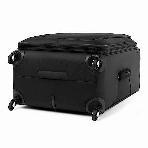 Travelpro Maxlite 5 Softside Expandable Luggage with 4 Spinner Wheels, Lightweight Suitcase, Men and Women, Black, Checked-Large 29-Inch