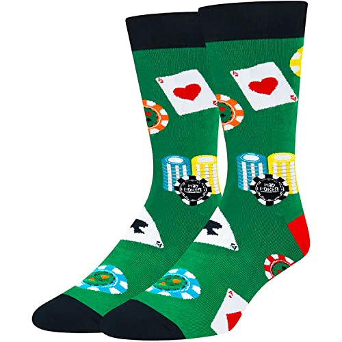 Funny Poker Socks - Casino & Gambling Gifts, Men's Poker Souvenirs