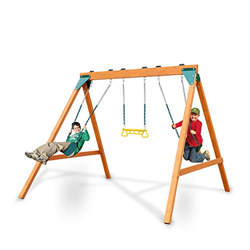 Ranger Wooden Swing Set: Eco-Friendly, Active Fun!