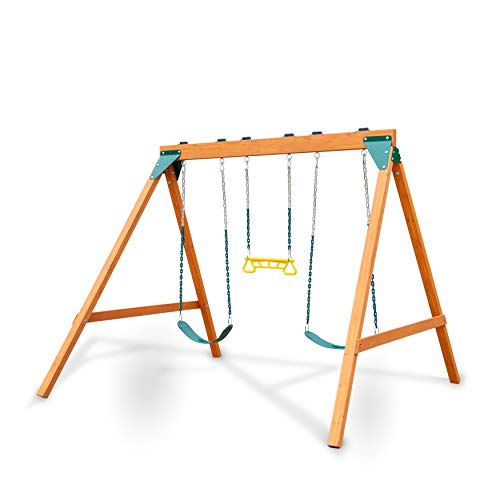 Ranger Wooden Swing Set: Eco-Friendly, Active Fun!