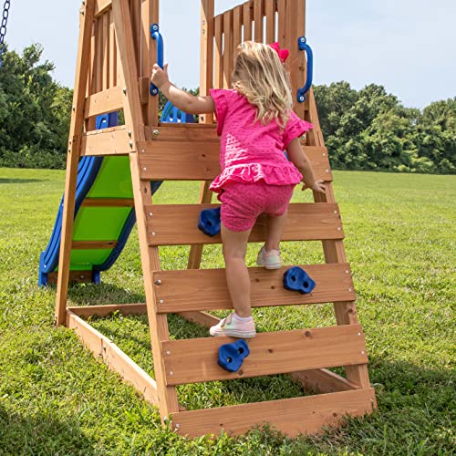 Eco-friendly Swing Set: All Cedar Wood, Wave Slide