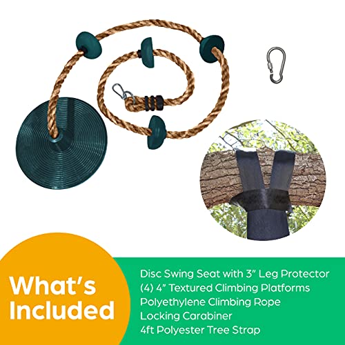 Eco-Friendly Tree Swing Set - Green Outdoor Playground