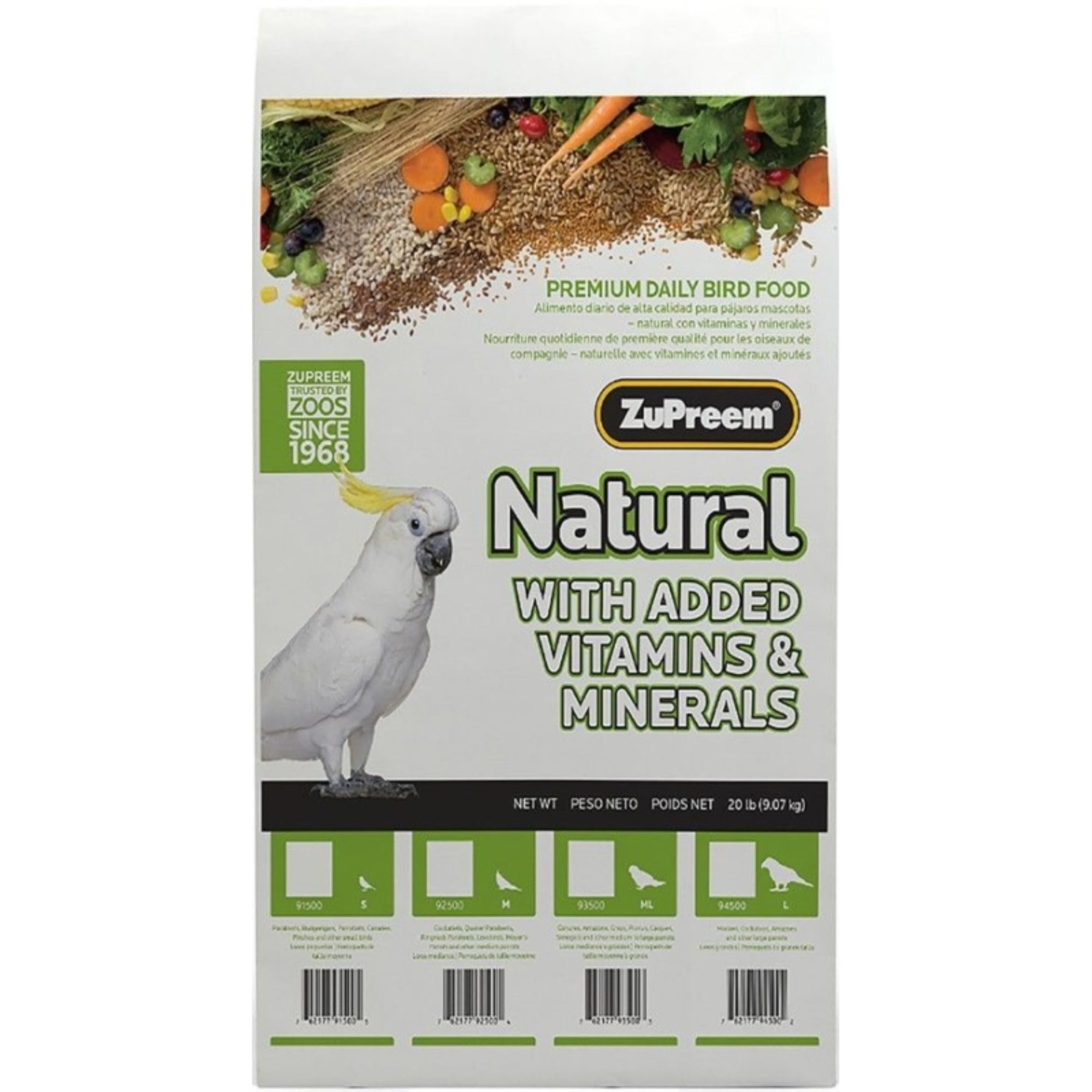 ZP 20LB AM COCKATIEL MED