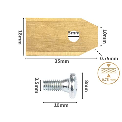 Husqvarna Automower/Gardena Blades: 30PCS (Gold)