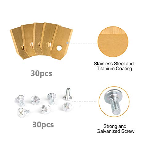 Husqvarna Automower/Gardena Blades: 30PCS (Gold)