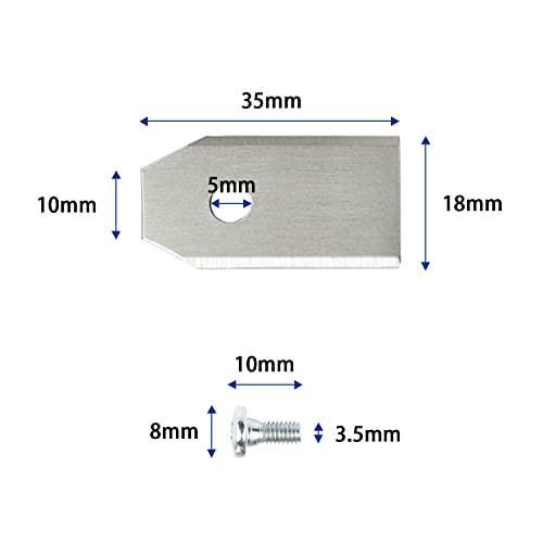 30-pack Robotic Lawnmower Blades for Gardena & Husqvarna