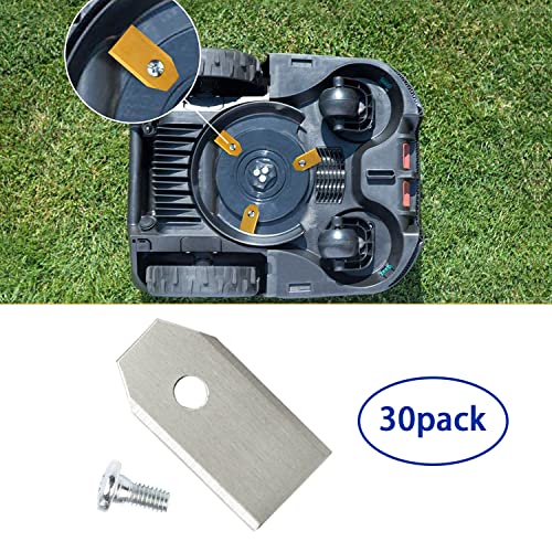 30-pack Robotic Lawnmower Blades for Gardena & Husqvarna