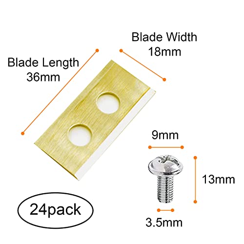 24-Pack Titanium Replacement Blade Kit for Worx Landroid Mower