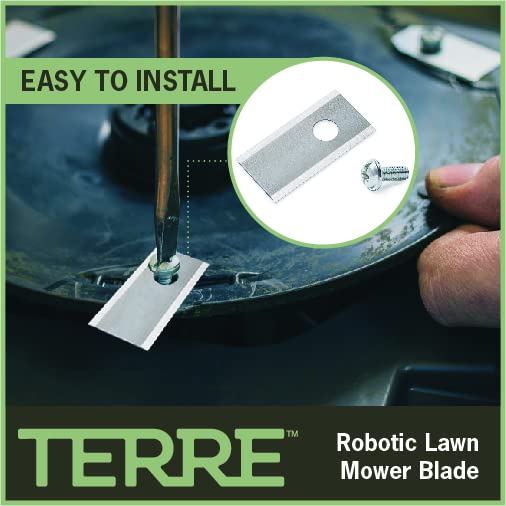 Terre Products, 30 Pack, Robotic Lawn Mower Replacement Blades, Compatible with Worx Landroid Models
