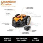 LawnMaster OcuMow™ Wireless Robot Mower for Small Yards