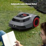 Smart Robotic Lawn Mower with Self-Charging & App Control