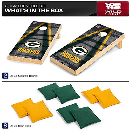 Green Bay Packers Cornhole Game Set - Versatile for Anywhere