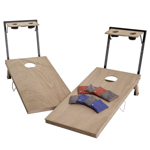 Triumph Sports LED Cornhole Set with Caddy