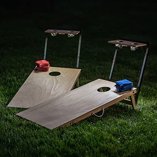 Triumph Sports LED Cornhole Set with Caddy