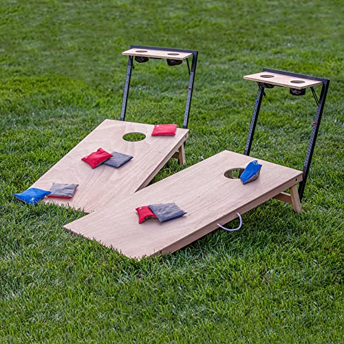 Triumph Sports LED Cornhole Set with Caddy
