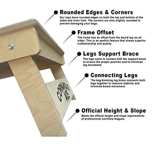 Baltic Birch Cornhole Boards – Pro Style, Unfinished