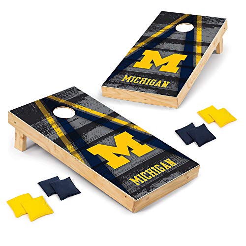 Michigan Wolverines Cornhole Set - Backyard, Beach, Park