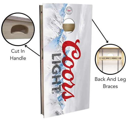 Rustic Paint Blue SW Cornhole Set: Regulation Size